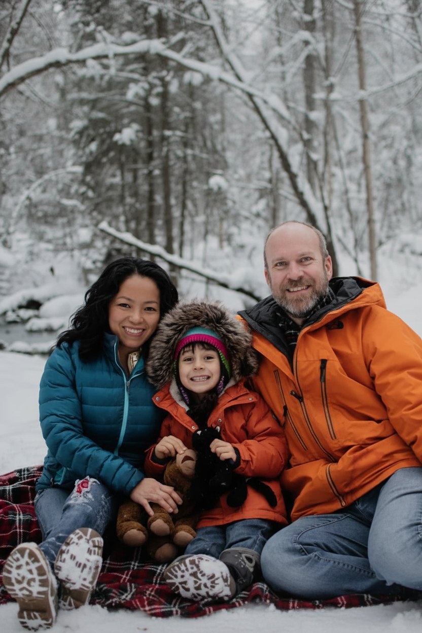 Thao and her family in Alaska